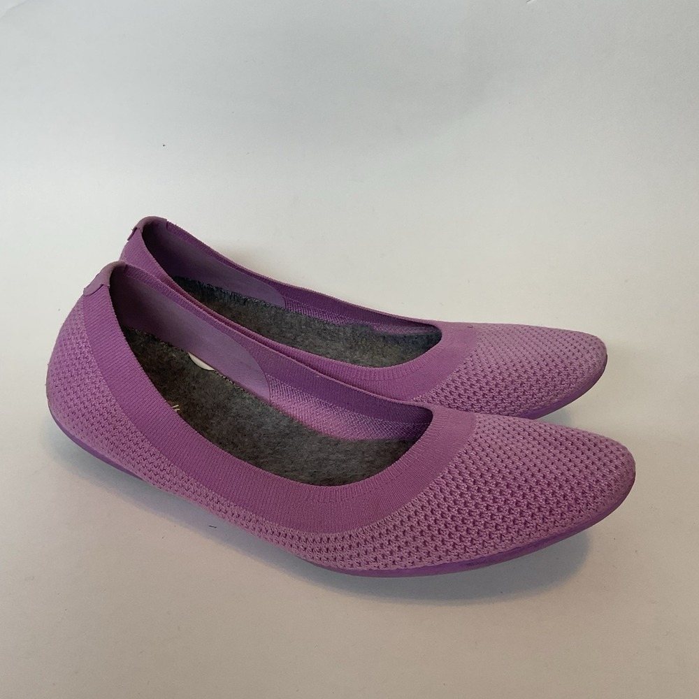 Allbirds Tree Breezers Womens Size 10,5  Ballet Pink Knit Flats Slip On Washable